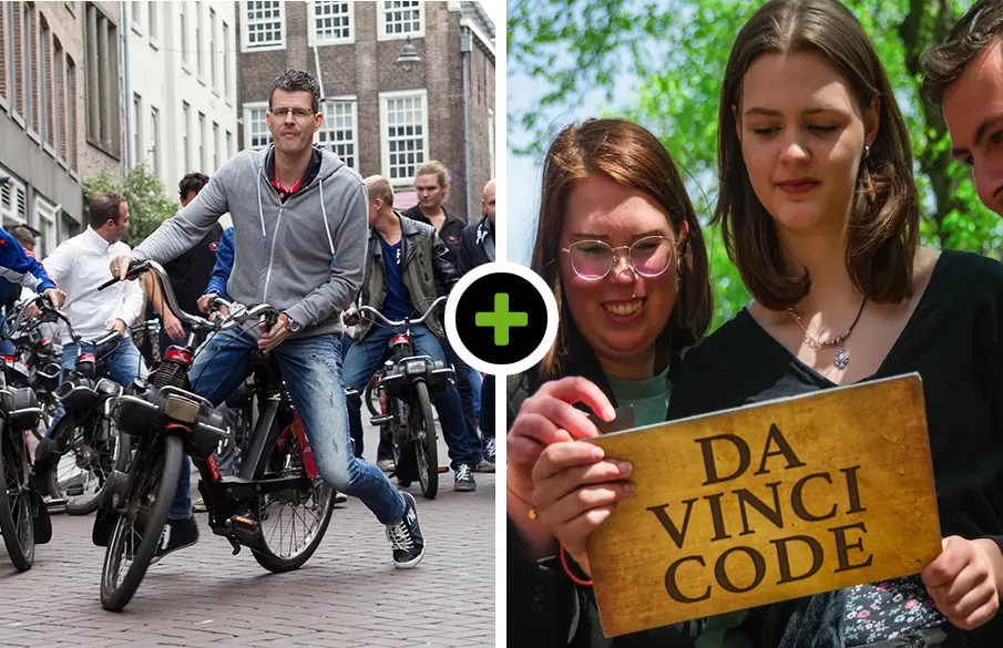 Solex rijden - Lunch - Da Vinci Code